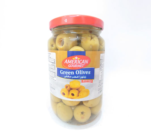 American Gourmet Green Olives Pitted - 360g