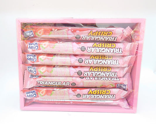 Triangular Crispy Strawberry Snack Box - 30 Pack