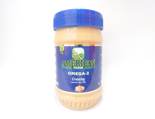 American Farm Omega-3 Crunchy Peanut Butter - 510g